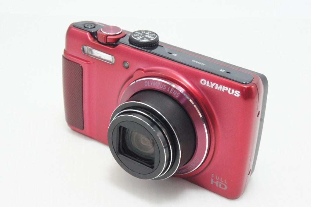 良品 OLYMPUS オリンパス STYLUS SH-21 コンパクトデジタルカメラ レッド 元箱付 260630w