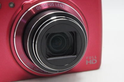 良品 OLYMPUS オリンパス STYLUS SH-21 コンパクトデジタルカメラ レッド 元箱付 260630w