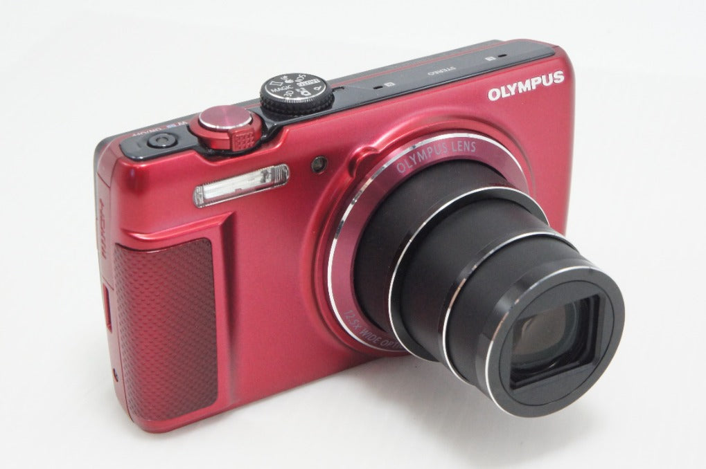 良品 OLYMPUS オリンパス STYLUS SH-21 コンパクトデジタルカメラ レッド 元箱付 260630w