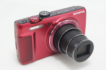 良品 OLYMPUS オリンパス STYLUS SH-21 コンパクトデジタルカメラ レッド 元箱付 260630w