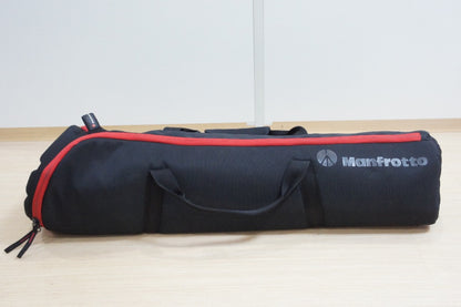 良品 Manfrotto マンフロット 546B 三脚 + 501HDV 雲台 バッグ付 260701h