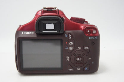 良品 Canon キヤノン EOS Kiss X50 ボディ+ EF-S 18-55mm IS II レンズキット デジタル一眼レフカメラ レッド 260701j