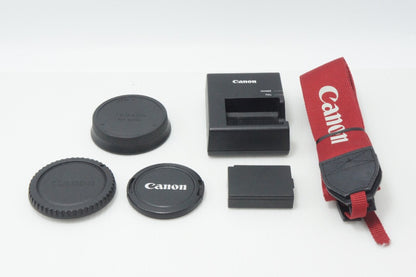 良品 Canon キヤノン EOS Kiss X50 ボディ+ EF-S 18-55mm IS II レンズキット デジタル一眼レフカメラ レッド 260701j
