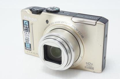 Nikon ニコン COOLPIX S8100 コンパクトデジタルカメラ プレシャスゴールド 元箱付 260701l