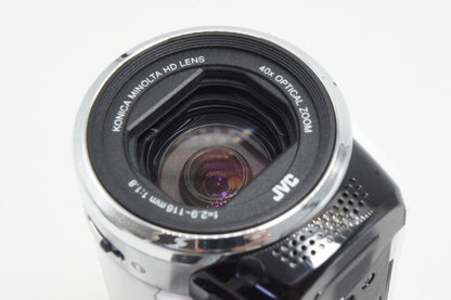美品 JVC ケンウッド Everio GZ-HM33 デジタルビデオカメラ ホワイト 260701p