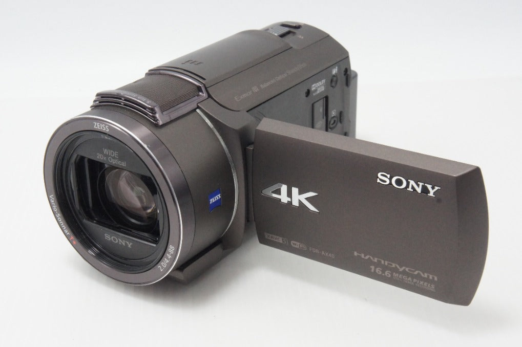 SONY ソニー Handycam FDR-AX40 デジタル4Kビデオカメラレコーダー ブラウン 260701t