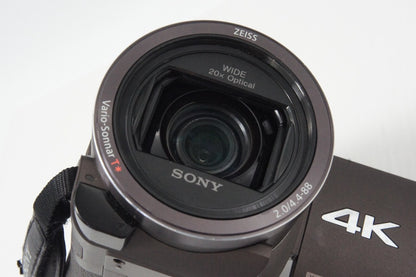 SONY ソニー Handycam FDR-AX40 デジタル4Kビデオカメラレコーダー ブラウン 260701t