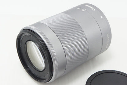 美品 Canon キヤノン EF-M 55-200mm F4.5-6.3 IS STM ズームレンズ シルバー EF-Mマウント 260702ab