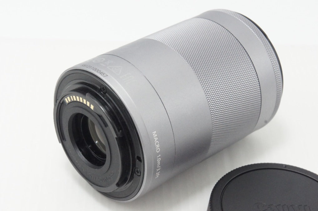美品 Canon キヤノン EF-M 55-200mm F4.5-6.3 IS STM ズームレンズ シルバー EF-Mマウント 260702ab