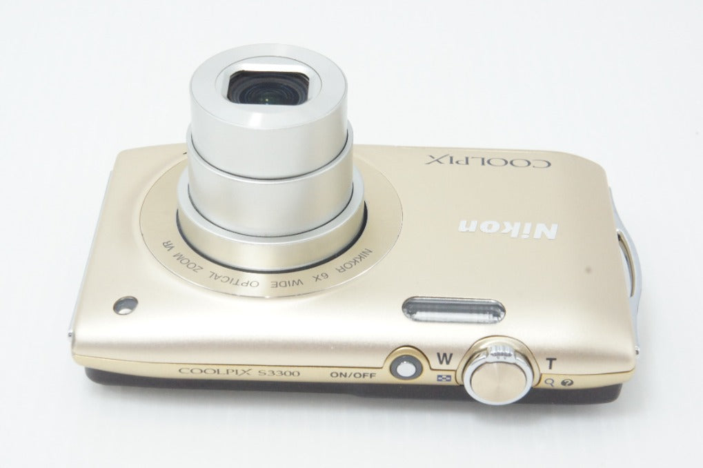 美品 Nikon ニコン COOLPIX S3300 コンパクトデジタルカメラ スイートゴールド 元箱付 260702c