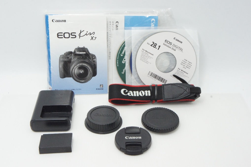 Canon キヤノン EOS Kiss X7 ボディ + EF-S 18-55mm IS STM レンズキット デジタル一眼レフカメラ 260702s