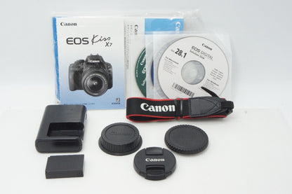 Canon キヤノン EOS Kiss X7 ボディ + EF-S 18-55mm IS STM レンズキット デジタル一眼レフカメラ 260702s
