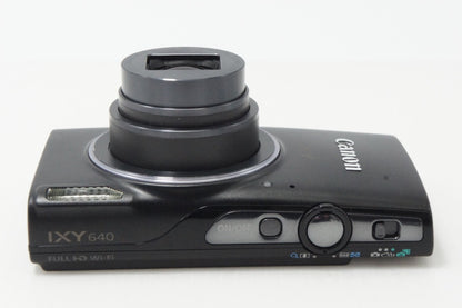 良品 Canon キヤノン IXY 640 コンパクトデジタルカメラ ブラック 元箱付 260702w
