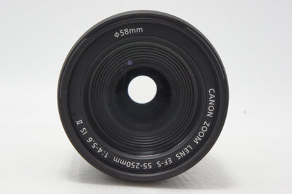 Canon キヤノン EF-S 55-250mm F4-5.6 IS II ズームレンズ APS-C 260703aa