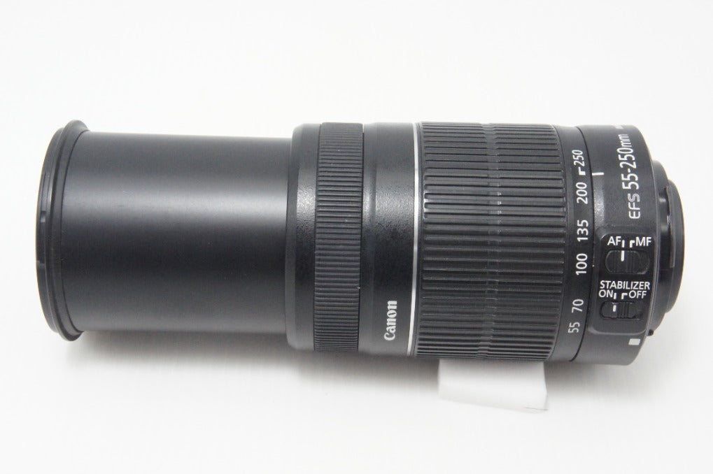良品 Canon キヤノン EF-S 55-250mm F4-5.6 IS II APS-C ズームレンズ 260703ad