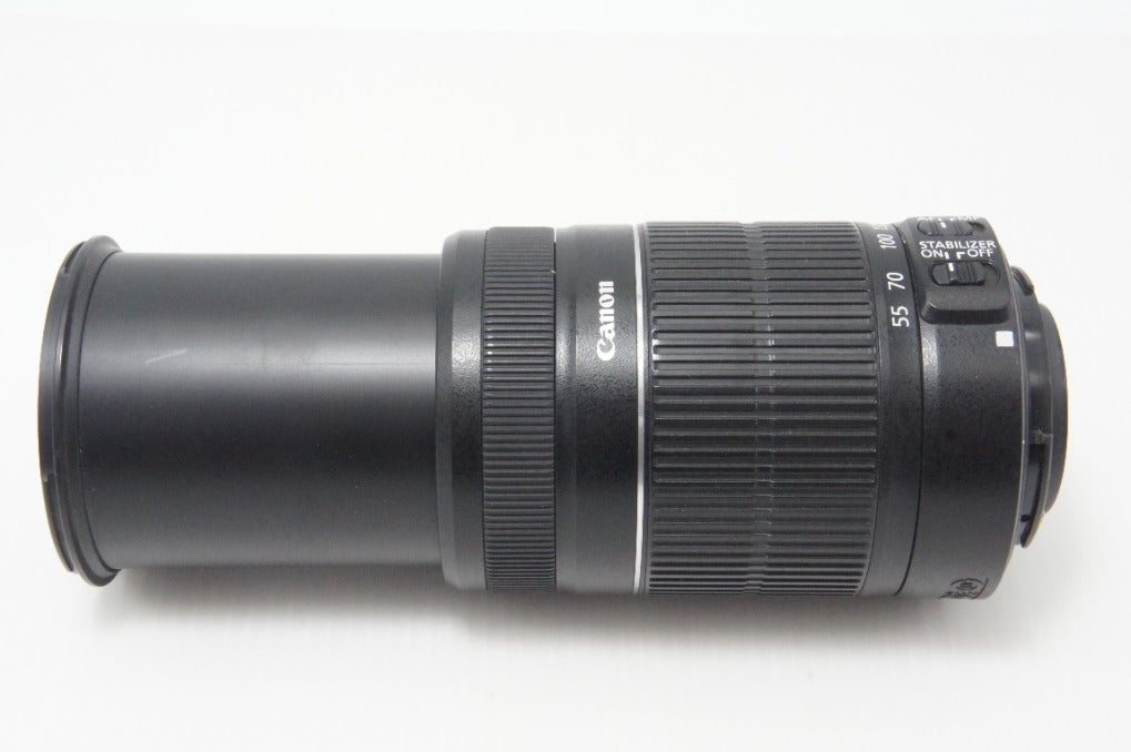 良品 Canon キヤノン EF-S 55-250mm F4-5.6 IS II APS-C ズームレンズ 260703ad