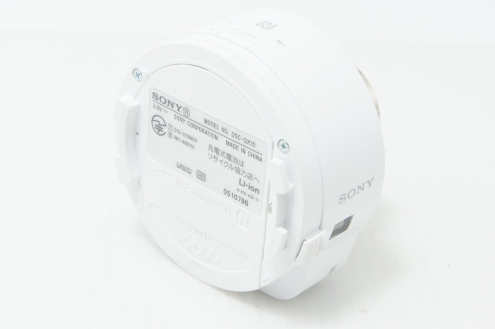 美品 SONY ソニー Cyber-shot DSC-QX10 レンズスタイルカメラ ホワイト ケース付 260703ae