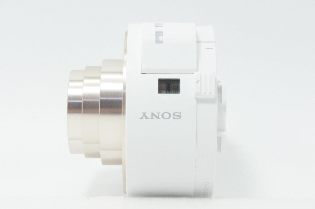 美品 SONY ソニー Cyber-shot DSC-QX10 レンズスタイルカメラ ホワイト ケース付 260703ae