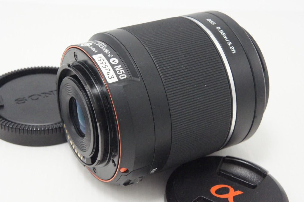 美品 SONY ソニー DT 55-200mm F4-5.6 SAM SAL55200-2 MINOLTA ミノルタ αマウント ズームレンズ フード付 260703ah