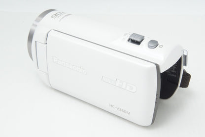 美品 Panasonic パナソニック デジタルハイビジョンビデオカメラ HC-V360M ホワイト 260703ai