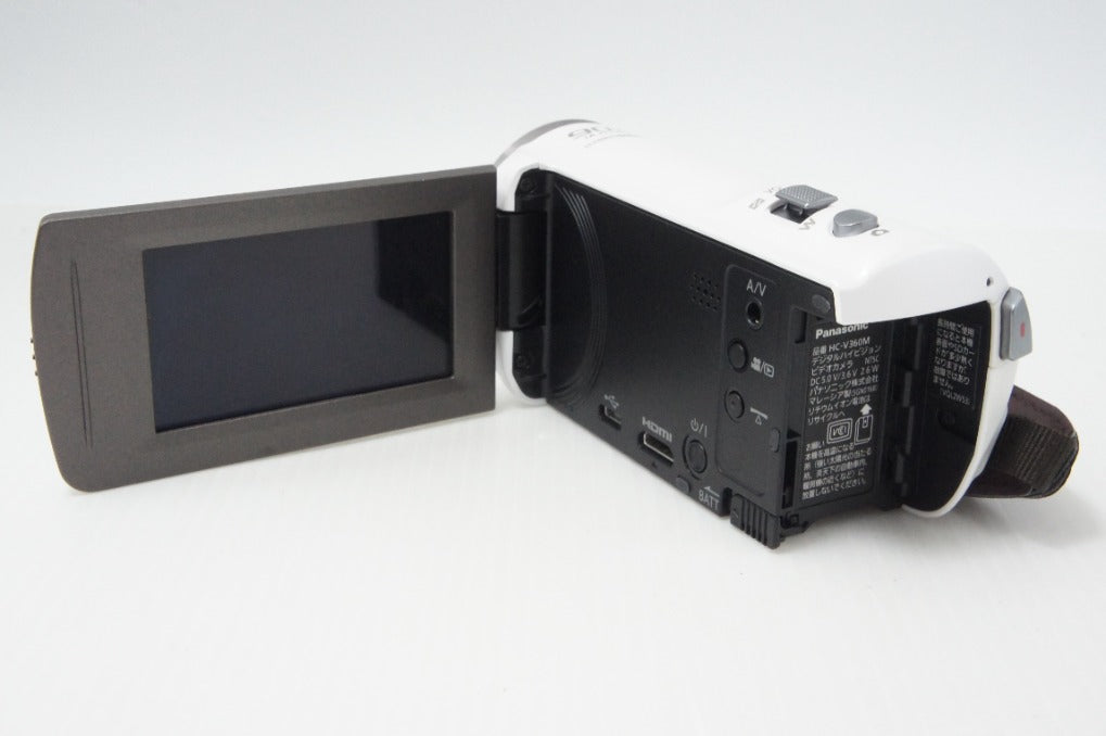 美品 Panasonic パナソニック デジタルハイビジョンビデオカメラ HC-V360M ホワイト 260703ai