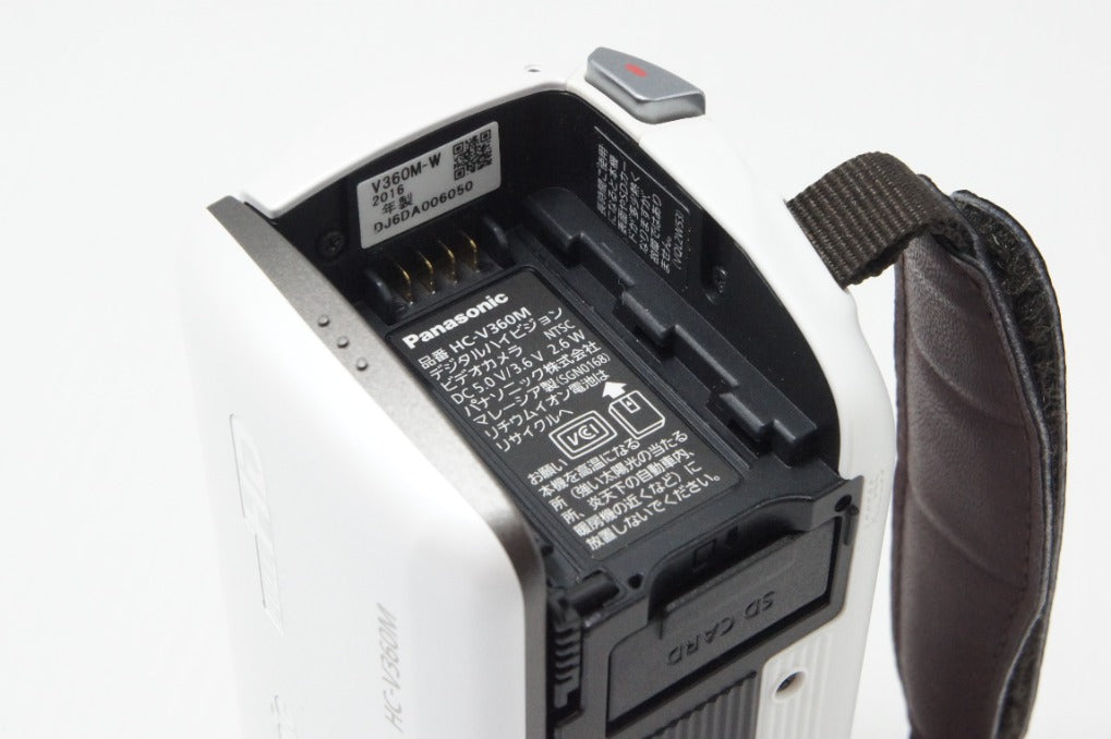 美品 Panasonic パナソニック デジタルハイビジョンビデオカメラ HC-V360M ホワイト 260703ai