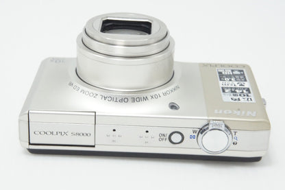 Nikon ニコン COOLPIX S8000 コンパクトデジタルカメラ シャンパンシルバー 元箱付 260703aj