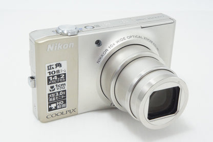 Nikon ニコン COOLPIX S8000 コンパクトデジタルカメラ シャンパンシルバー 元箱付 260703aj