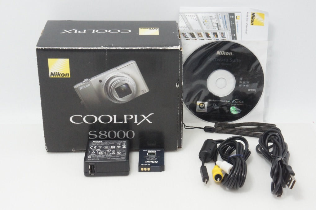 Nikon ニコン COOLPIX S8000 コンパクトデジタルカメラ シャンパンシルバー 元箱付 260703aj