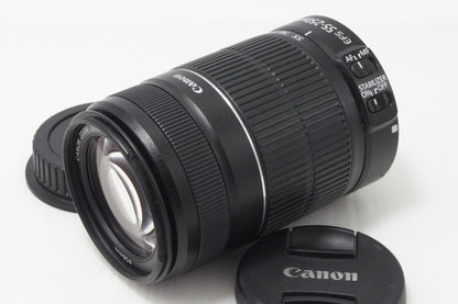 良品 Canon キヤノン EF-S 55-250mm F4-5.6 IS II ズームレンズ APS-C キット用白箱付 260703al