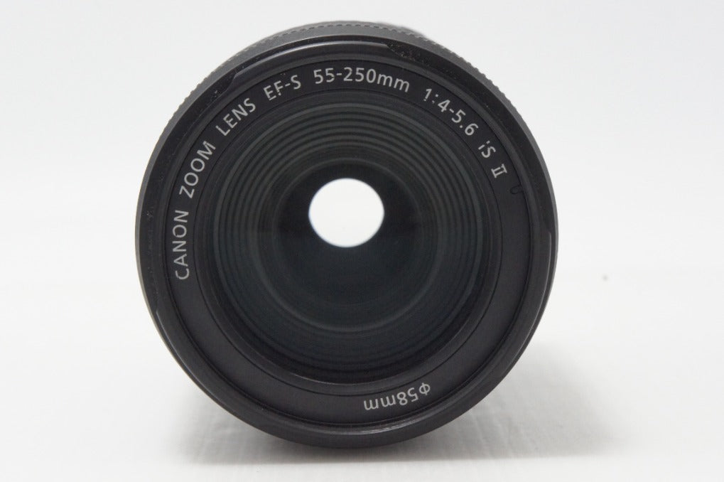 良品 Canon キヤノン EF-S 55-250mm F4-5.6 IS II ズームレンズ APS-C キット用白箱付 260703al