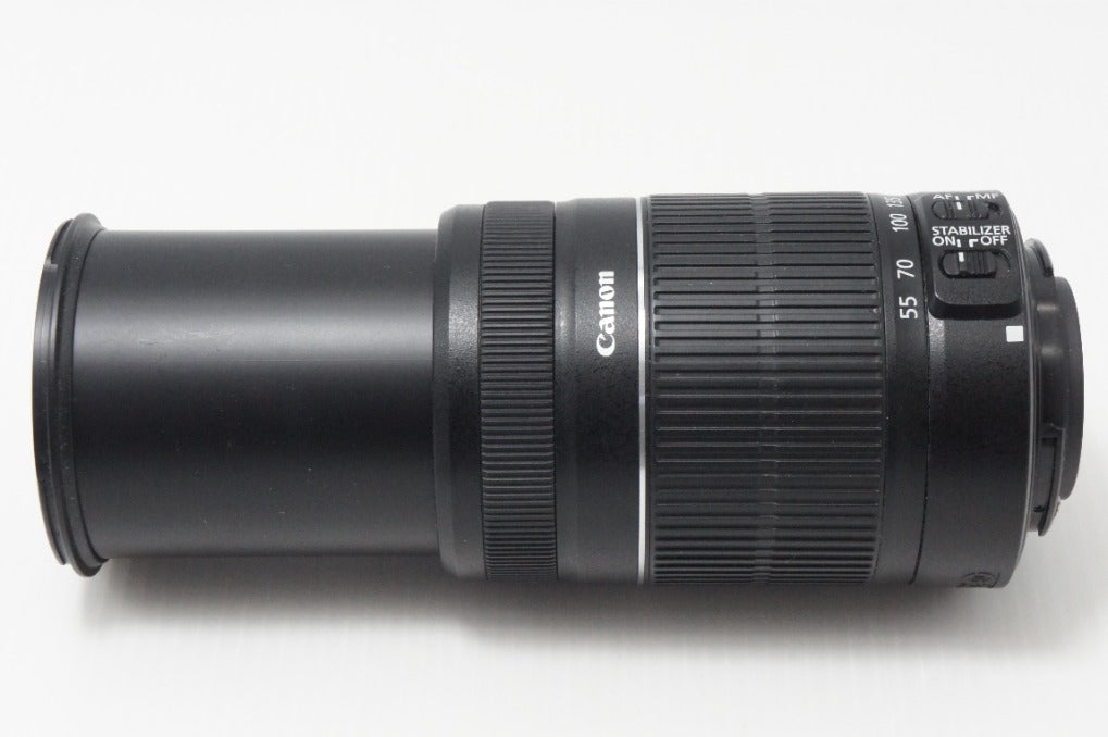 良品 Canon キヤノン EF-S 55-250mm F4-5.6 IS II ズームレンズ APS-C キット用白箱付 260703al