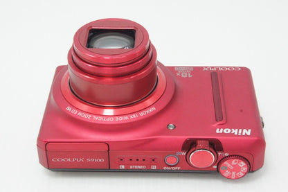 Nikon ニコン COOLPIX S9100 コンパクトデジタルカメラ グロリアスレッド 260703ap