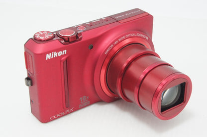 Nikon ニコン COOLPIX S9100 コンパクトデジタルカメラ グロリアスレッド 260703ap