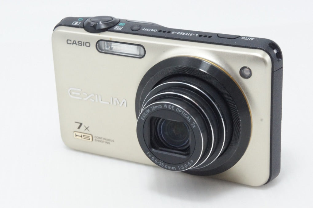 Good condition CASIO EXILIM EX-ZR15 Compact Digital Camera Gold 260703ar