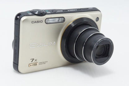 Good condition CASIO EXILIM EX-ZR15 Compact Digital Camera Gold 260703ar