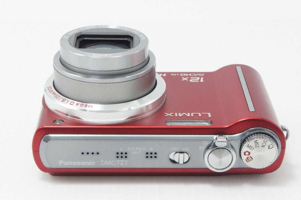 Panasonic パナソニック LUMIX DMC-TZ7 コンパクトデジタルカメラ レッド 260703ax