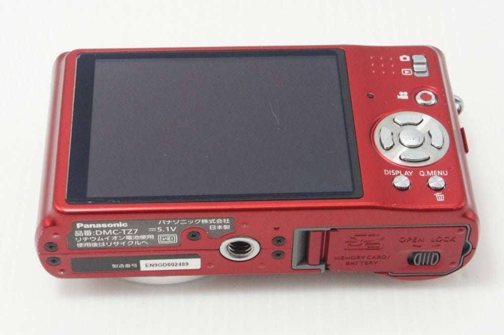 Panasonic パナソニック LUMIX DMC-TZ7 コンパクトデジタルカメラ レッド 260703ax