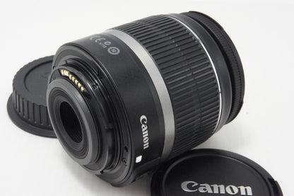 美品 Canon キヤノン EF-S 18-55mm F3.5-5.6 IS APS-C ズームレンズ フード付 260703g