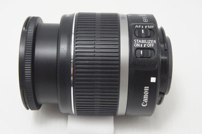 美品 Canon キヤノン EF-S 18-55mm F3.5-5.6 IS APS-C ズームレンズ フード付 260703g