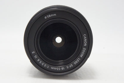 美品 Canon キヤノン EF-S 18-55mm F3.5-5.6 IS II APS-C ズームレンズ 260703m