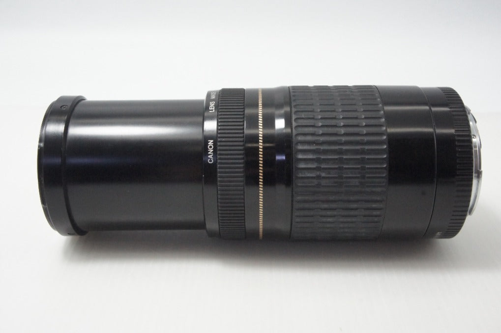 訳あり品 Canon キヤノン EF 75-300mm F4-5.6 USM フルサイズ ズームレンズ フード付 260703v