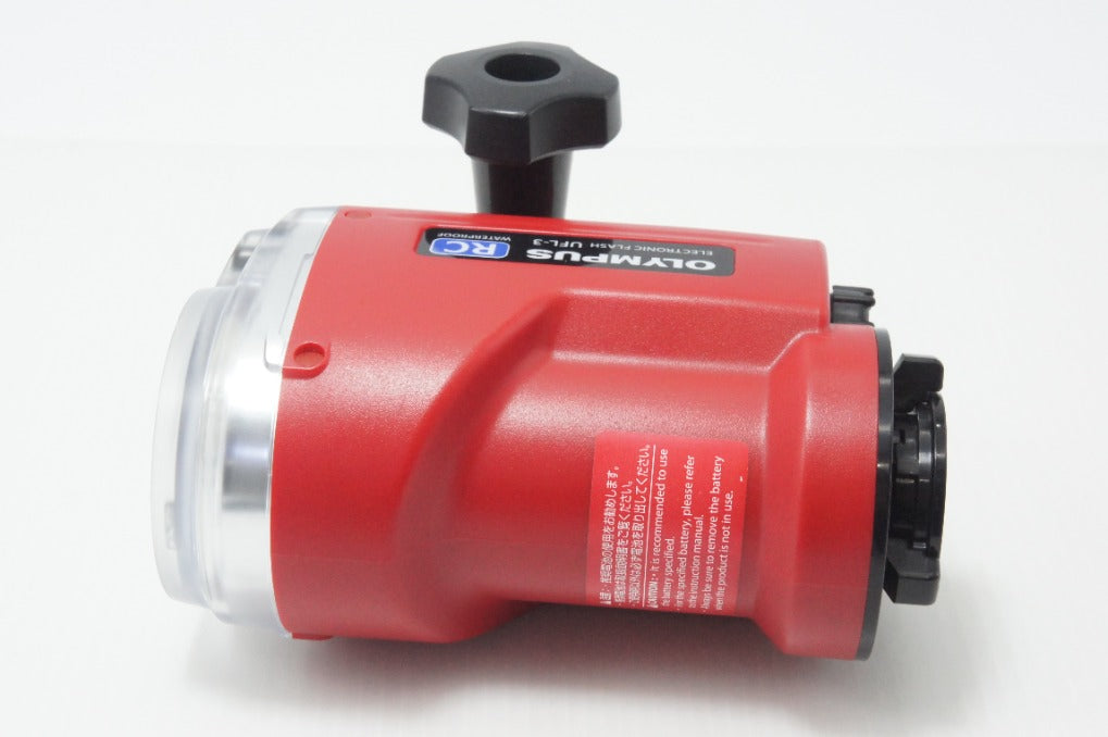 OLYMPUS オリンパス ELECTRONIC FLASH UFL-3 RC WP IPX8 水中ストロボ ショートアーム PTSA-03付 260703xa