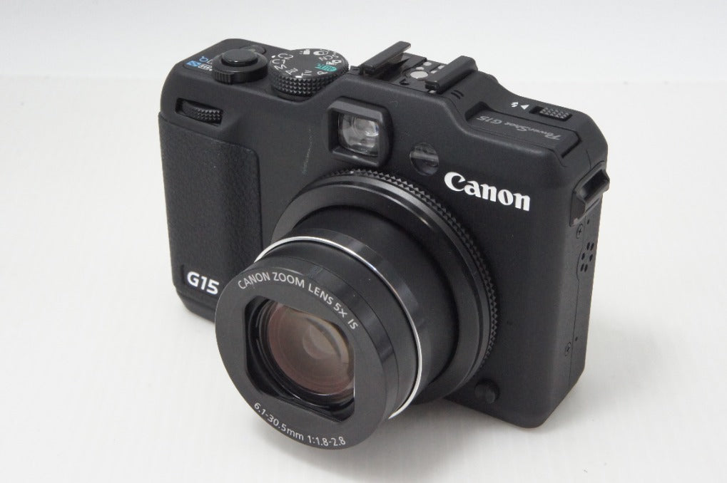 良品 Canon キヤノン PowerShot G15 コンパクトデジタルカメラ ブラック ケース付 260706ak