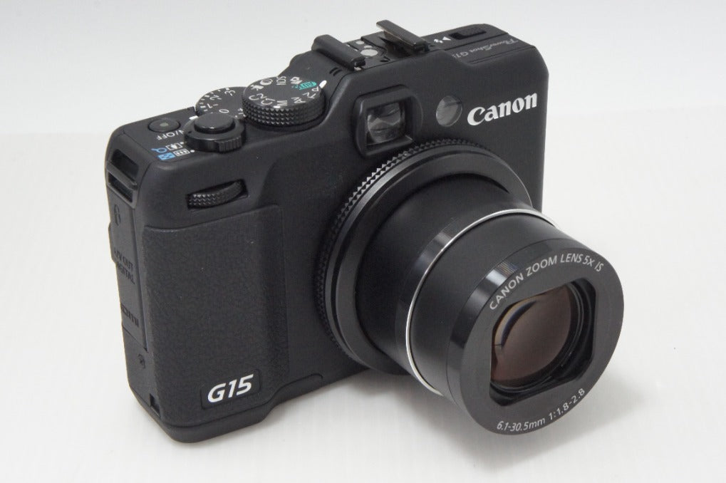 良品 Canon キヤノン PowerShot G15 コンパクトデジタルカメラ ブラック ケース付 260706ak