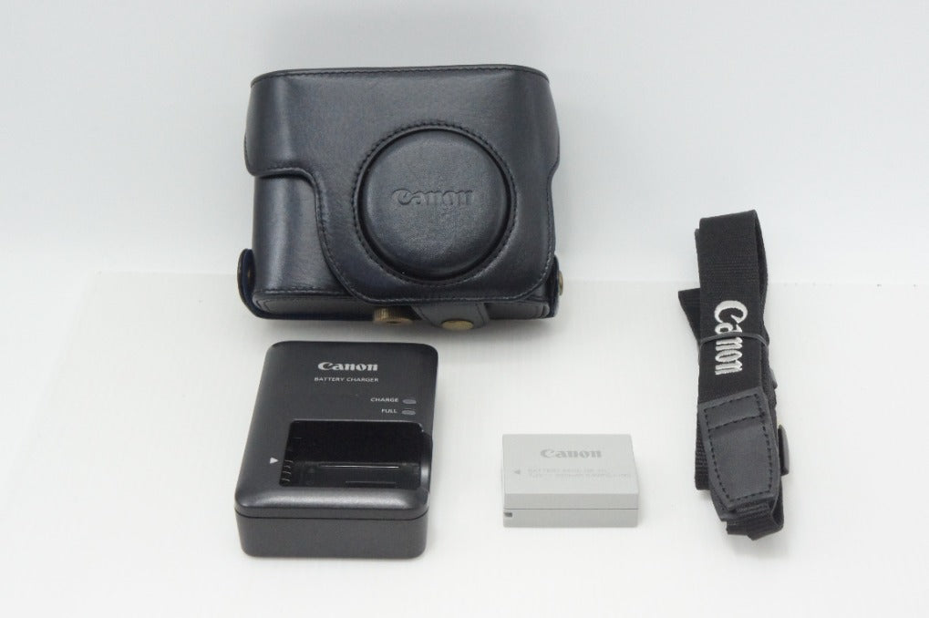 良品 Canon キヤノン PowerShot G15 コンパクトデジタルカメラ ブラック ケース付 260706ak