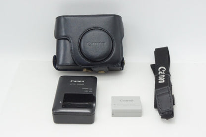 良品 Canon キヤノン PowerShot G15 コンパクトデジタルカメラ ブラック ケース付 260706ak