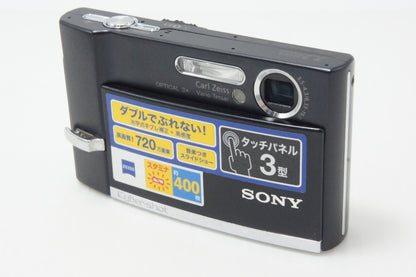 良品 SONY ソニー Cyber-shot DSC-T50 コンパクトデジタルカメラ ブラック 260706b
