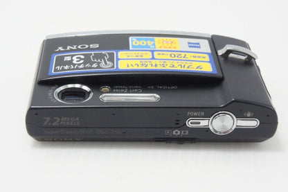 良品 SONY ソニー Cyber-shot DSC-T50 コンパクトデジタルカメラ ブラック 260706b