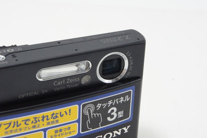 良品 SONY ソニー Cyber-shot DSC-T50 コンパクトデジタルカメラ ブラック 260706b